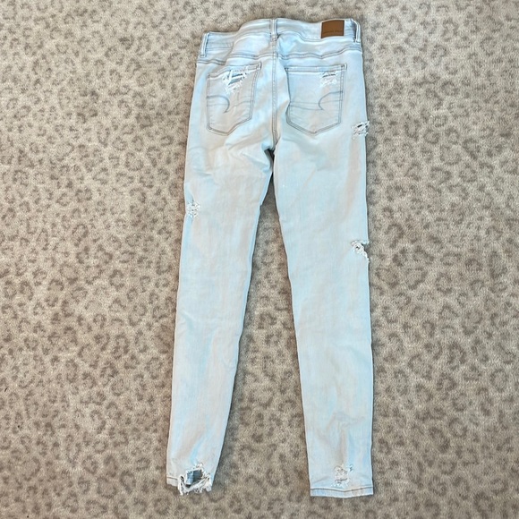 American Eagle light blue super stretch skinny jeans - Picture 2 of 2